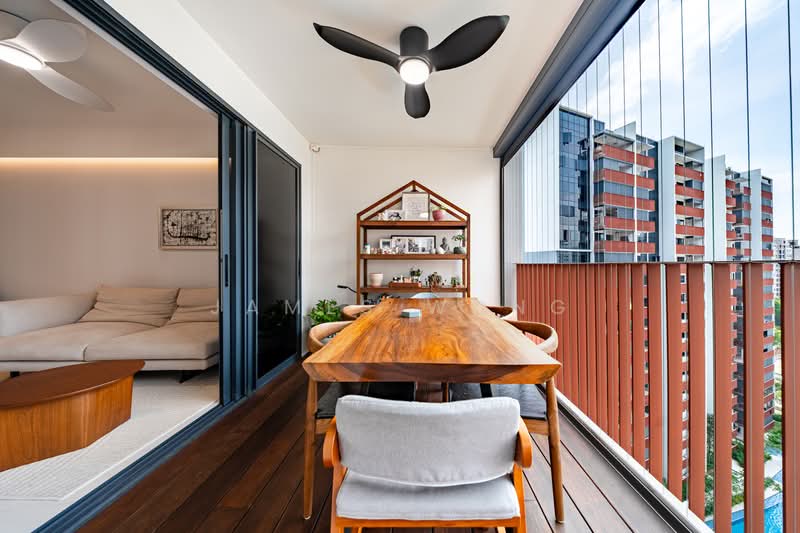 Riverfront Residences, 49 Hougang Avenue 7, 3 Bedrooms, 1,066 sqft, Condominium For Sale, by James Wong, 500236073 - Balcony - PropertyGuru.com.sg