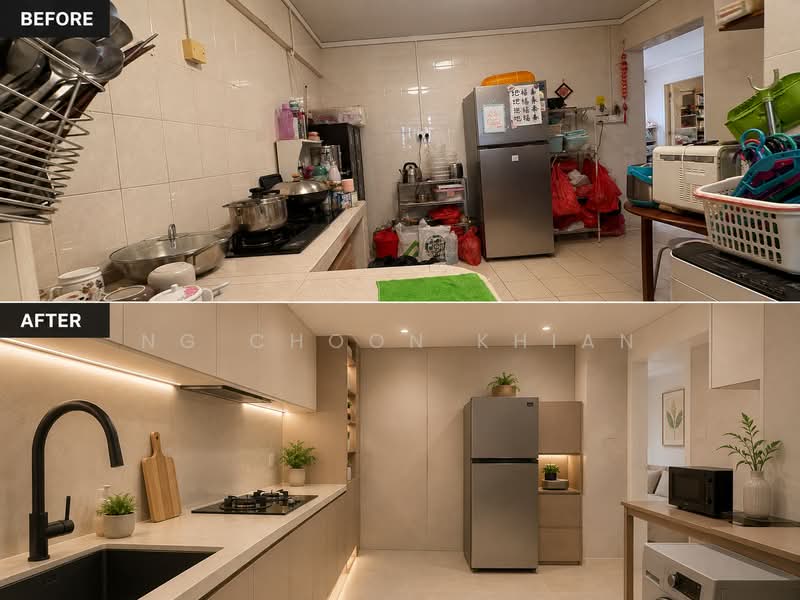 148 Potong Pasir Avenue 1, 148 Potong Pasir Avenue 1, 3 Bedrooms, 1,001 sqft, HDB Flat For Sale, by NG CHOON KHIAN, 500236109 - Kitchen - PropertyGuru.com.sg