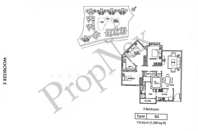 Rio Vista, 30 Upper Serangoon View, 3 Bedrooms, 1,249 sqft, Condominium For Sale, by Justin Heng, 500236143 - PropertyGuru.com.sg
