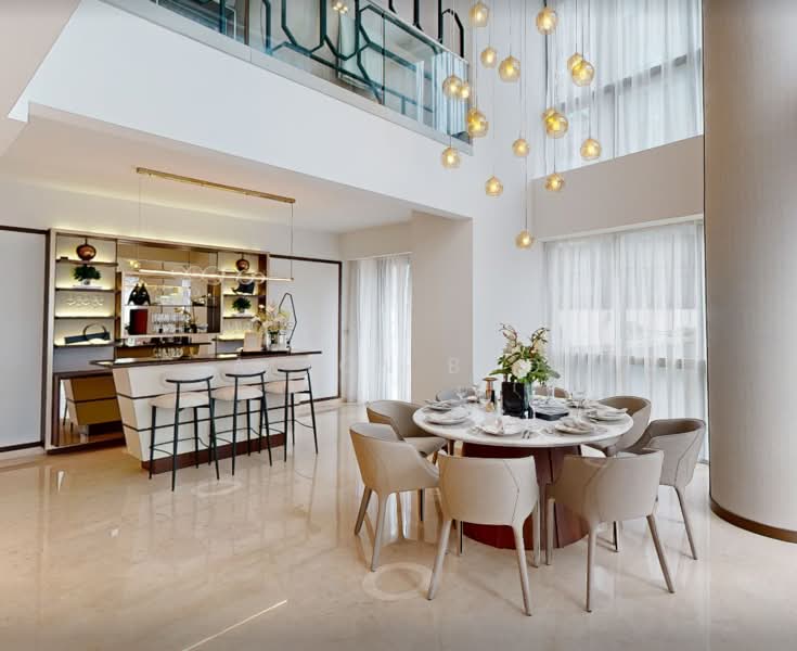 One Shenton, 1 Shenton Way, 4 Bedrooms, 5,242 sqft, Condominium For Sale, by Alton Boo, 500236309 - Dining Room - PropertyGuru.com.sg