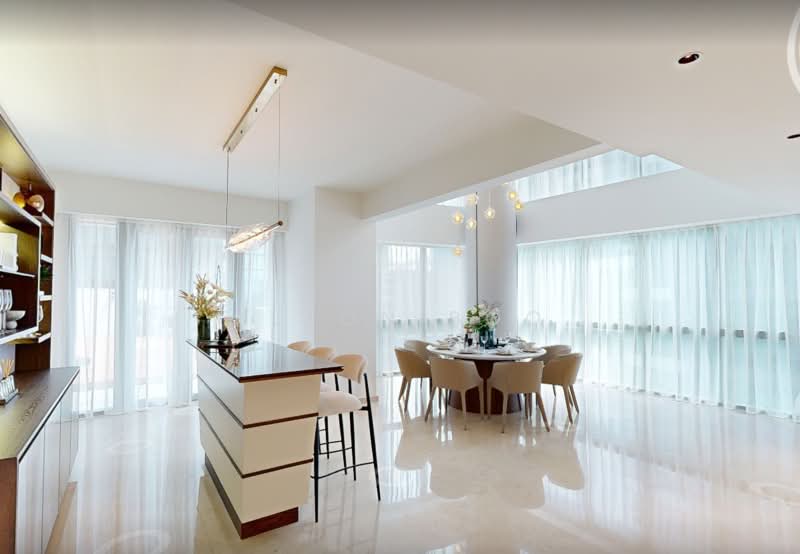 One Shenton, 1 Shenton Way, 4 Bedrooms, 5,242 sqft, Condominium For Sale, by Alton Boo, 500236309 - Dining Room - PropertyGuru.com.sg
