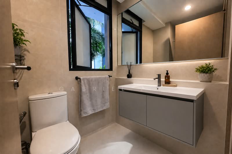 Twin Waterfalls, 100 Punggol Walk, 3 Bedrooms, 1,109 sqft, Condominium For Sale, by Gabriel Tan, 500236321 - Bathroom (Artist Impression) - PropertyGuru.com.sg