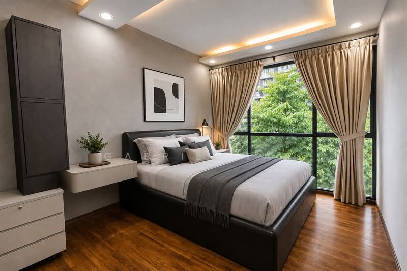 Twin Waterfalls, 100 Punggol Walk, 3 Bedrooms, 1,109 sqft, Condominium For Sale, by Gabriel Tan, 500236321 - Master Bedroom (Artist Impression) - PropertyGuru.com.sg