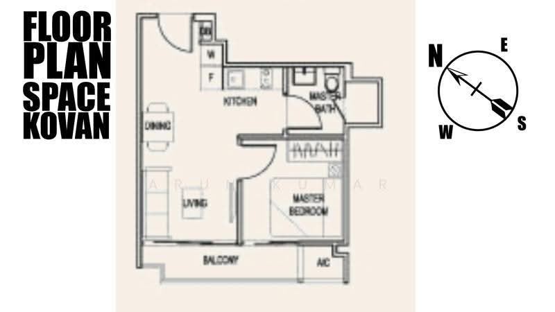 Space @ Kovan, 11 Yio Chu Kang Road, Hougang / Punggol / Sengkang, 1 Bedroom, 450 sqft, Apartment For Rent, by Arun Kumar, 500236366 - PropertyGuru.com.sg