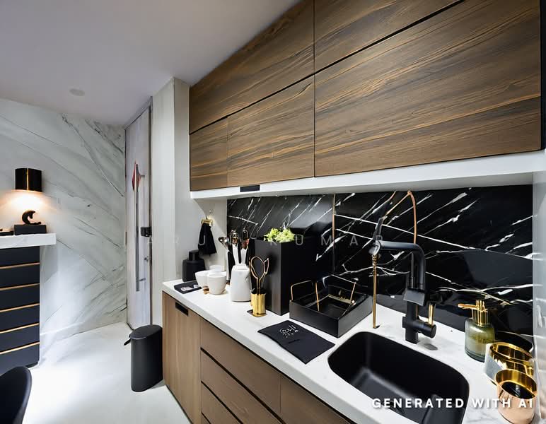 Space @ Kovan, 11 Yio Chu Kang Road, 1 Bedroom, 450 sqft, Apartment For Rent, by Arun Kumar, 500236366 - Kitchen - PropertyGuru.com.sg
