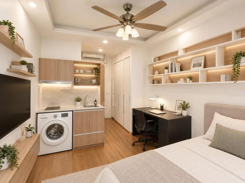 Double Bay Residences, 17 Simei Street 4, Pasir Ris / Tampines, Studio, 400 sqft, Condominium For Rent, by Charlene Chai, 500236373 - Kitchen - PropertyGuru.com.sg