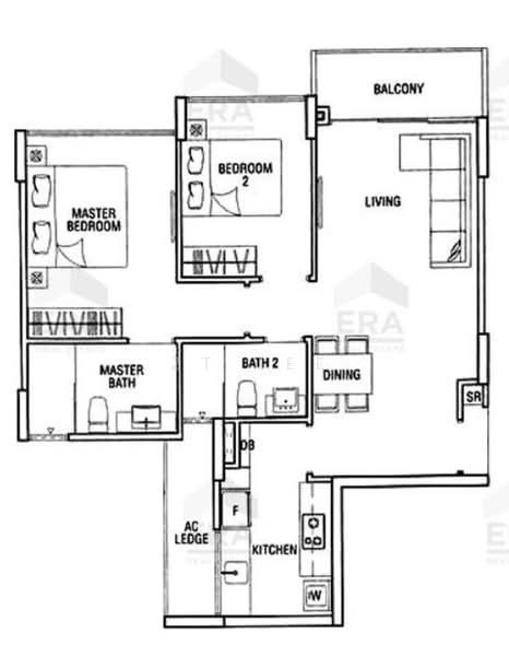 Esparina Residences, 113 Compassvale Bow, 2 Bedrooms, 829 sqft, Condominium For Sale, by ZT Lee, 500236455 - PropertyGuru.com.sg