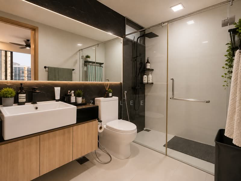 Esparina Residences, 113 Compassvale Bow, 2 Bedrooms, 829 sqft, Condominium For Sale, by ZT Lee, 500236455 - Bathroom - PropertyGuru.com.sg