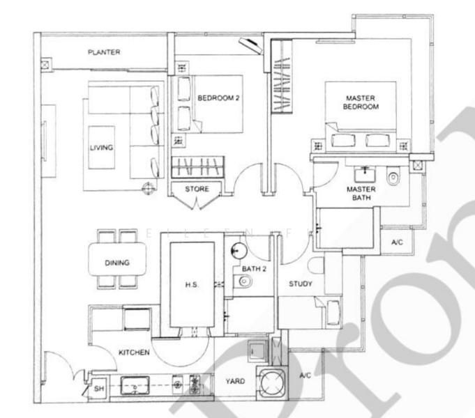 One Jervois, 5 Jervois Close, 3 Bedrooms, 1,087 sqft, Condominium For Sale, by Eileen Fu, 500236500 - PropertyGuru.com.sg