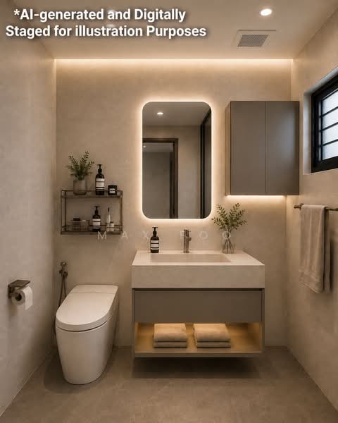 130 Cashew Road, 130 Cashew Road, 4 Bedrooms, 1,560 sqft, HDB Flat For Sale, by Max Foo, 500236535 - Bathroom - PropertyGuru.com.sg