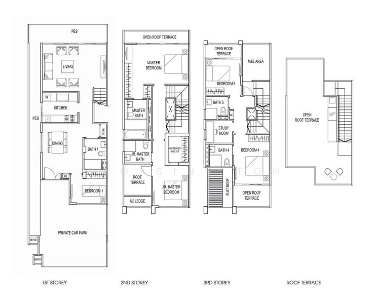 Poets Villas, Tagore Avenue, Mandai / Upper Thomson, 5 Bedrooms, 3,251 sqft, Cluster House For Sale, by Aloysius Toh, 500236552 - PropertyGuru.com.sg