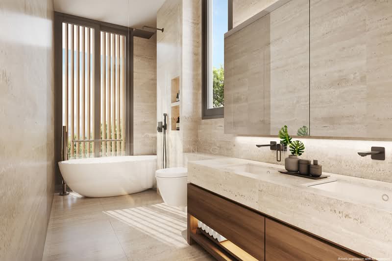Brand New Inter-Terrace w Reflective Pool in Tan Sim Boh Road, Tan Sim Boh Road/ Dyson Road/ Chancery Hill Road/ Bukit Tunggal, 5 Bedrooms, 5,100 sqft, Terraced House For Sale, by Lyn Huang (可欣）, 500236563 - Bathroom - PropertyGuru.com.sg