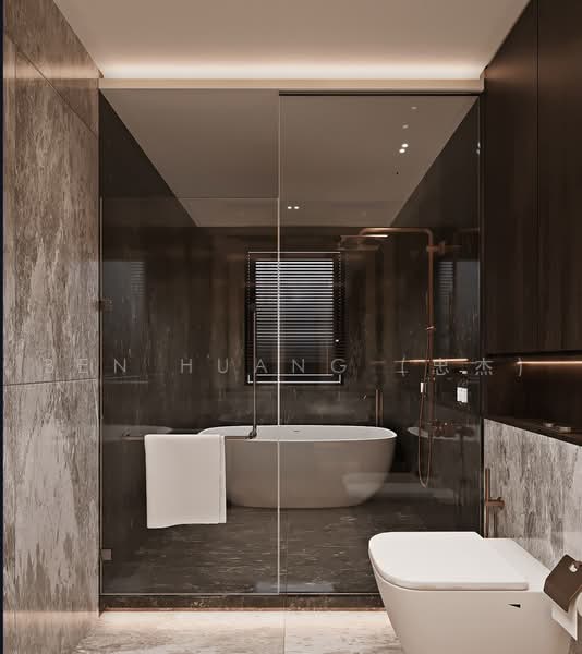 Watten Estate Brand New Detached ★ Seen Property, , 6 Bedrooms, 9,610 sqft, Detached House For Sale, by Ben Huang (忠杰), 500236597 - Bathroom - PropertyGuru.com.sg