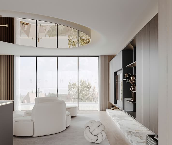 Watten Estate Brand New Detached ★ Seen Property, , 6 Bedrooms, 9,610 sqft, Detached House For Sale, by Ben Huang (忠杰), 500236597 - Living Room - PropertyGuru.com.sg