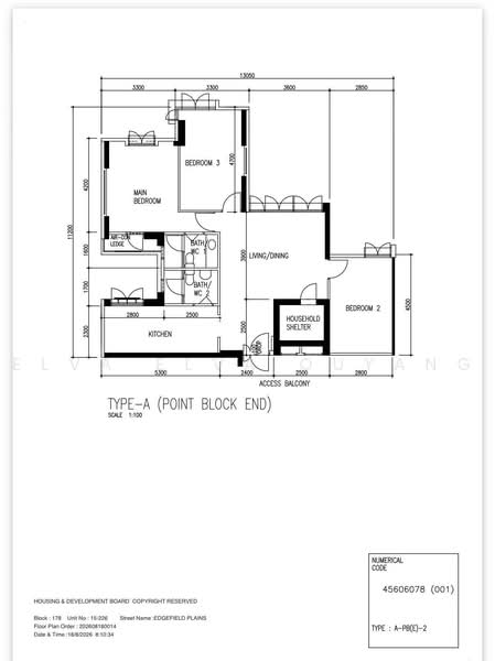 178 Edgefield Plains, 178 Edgefield Plains, Hougang / Punggol / Sengkang, 3 Bedrooms, 969 sqft, HDB Flat For Rent, by Elva Elva Ouyang, 500236628 - PropertyGuru.com.sg