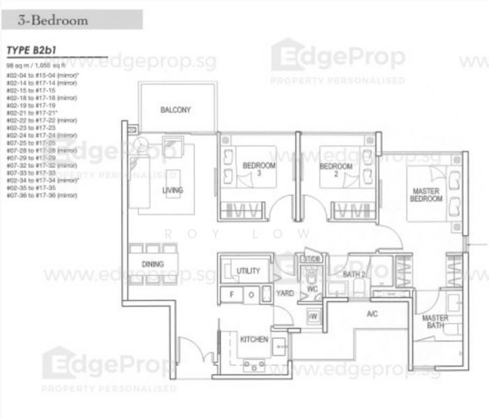 Blossom Residences, 32 Segar Road, 3 Bedrooms, 1,055 sqft, Condominium For Sale, by Roy Low, 500236689 - PropertyGuru.com.sg