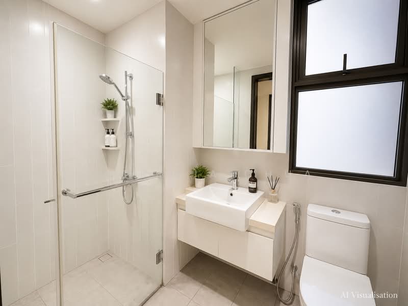 The Inflora, 63 Flora Drive, 2 Bedrooms, 743 sqft, Condominium For Sale, by Patricia Chua, 500236694 - Bathroom - PropertyGuru.com.sg