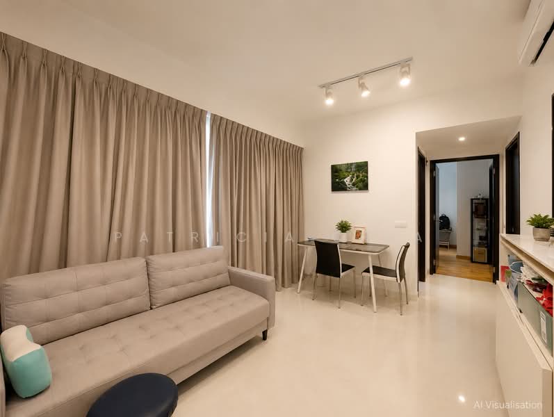 The Inflora, 63 Flora Drive, 2 Bedrooms, 743 sqft, Condominium For Sale, by Patricia Chua, 500236694 - Living Room - PropertyGuru.com.sg
