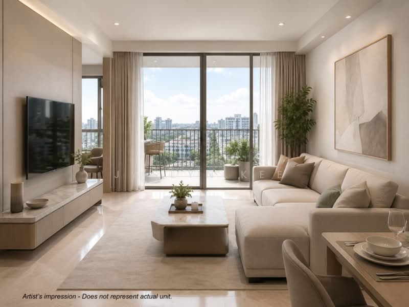 Sora, 73/74/76/78 Yuan Ching Road, 2 Bedrooms, 667 sqft, Condominium For Sale, by Jaslyn Kee, 500236703 - Living Room - PropertyGuru.com.sg