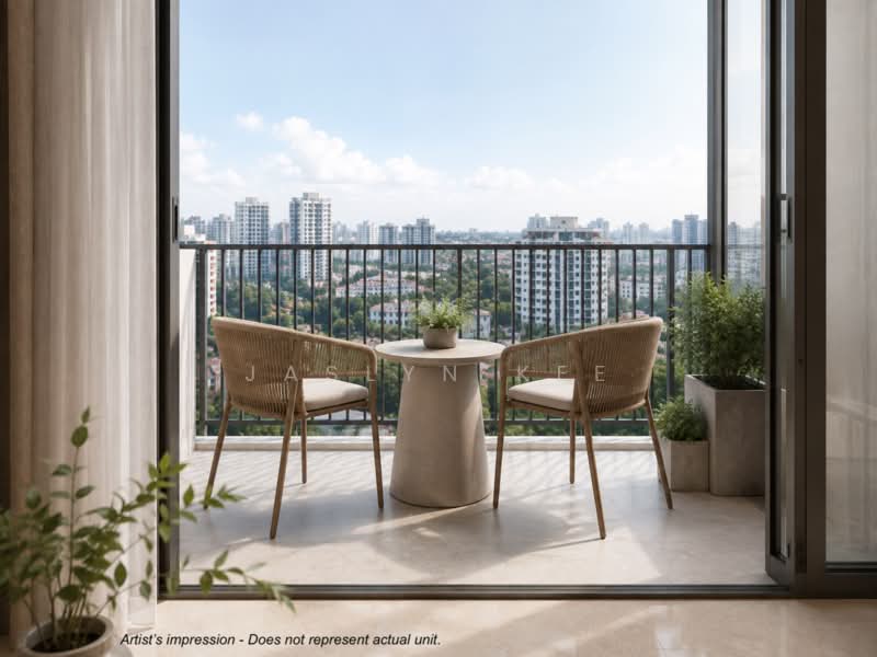 Sora, 73/74/76/78 Yuan Ching Road, 2 Bedrooms, 667 sqft, Condominium For Sale, by Jaslyn Kee, 500236703 - Balcony - PropertyGuru.com.sg