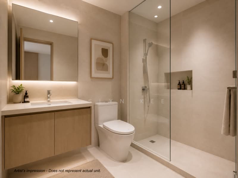 Sora, 73/74/76/78 Yuan Ching Road, 3 Bedrooms, 1,098 sqft, Condominium For Sale, by Jaslyn Kee, 500236706 - Bathroom - PropertyGuru.com.sg