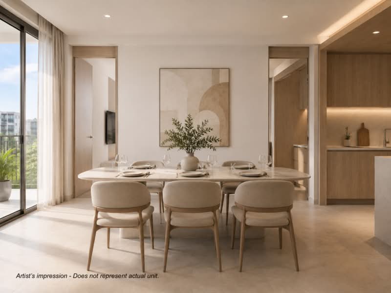 Sora, 73/74/76/78 Yuan Ching Road, 3 Bedrooms, 1,098 sqft, Condominium For Sale, by Jaslyn Kee, 500236706 - Dining Room - PropertyGuru.com.sg