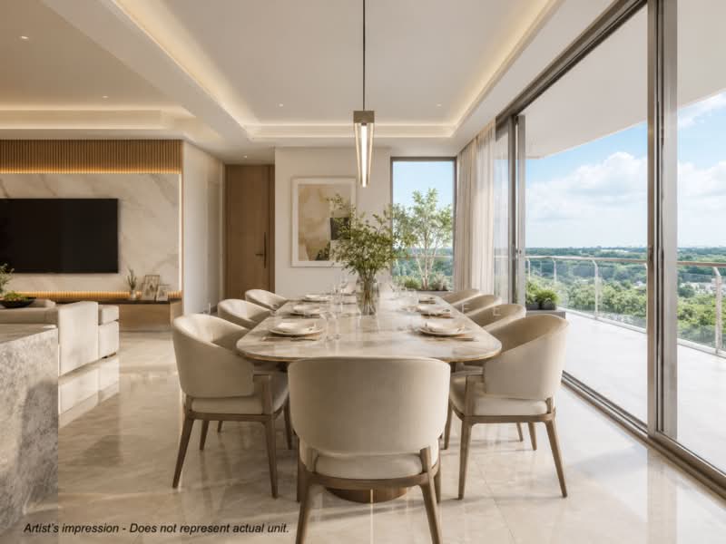 Sora, 73/74/76/78 Yuan Ching Road, 4 Bedrooms, 1,529 sqft, Condominium For Sale, by Jaslyn Kee, 500236710 - Dining Room - PropertyGuru.com.sg
