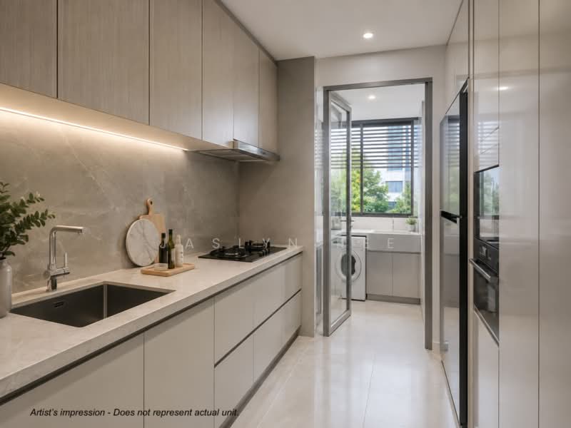 Sora, 73/74/76/78 Yuan Ching Road, 4 Bedrooms, 1,529 sqft, Condominium For Sale, by Jaslyn Kee, 500236710 - Kitchen - PropertyGuru.com.sg