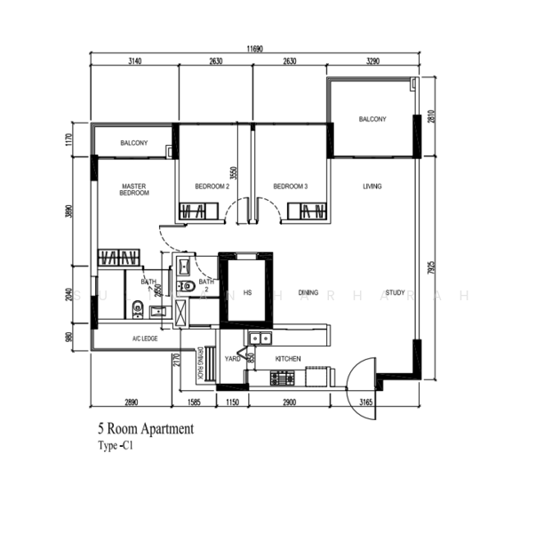 520B Tampines Central 8, 520B Tampines Central 8, 3 Bedrooms, 1,163 sqft, HDB Flat For Sale, by Suliman Harharah, 500236720 - PropertyGuru.com.sg