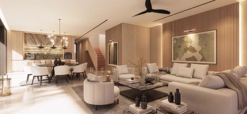 LANDED7772 Freehold A Pair Of Brand New Bespoke Semi-Detached 2 Storey+Attic+Pool 9_667_7772, , 5 Bedrooms, 7,830 sqft, Semi-Detached House For Sale, by Teresa Tan, 500236722 - Living Room - PropertyGuru.com.sg