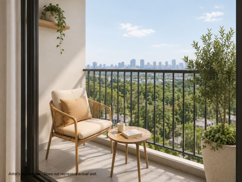 8@BT, 6 Bukit Timah Link, 1 Bedroom, 517 sqft, Condominium For Sale, by Jaslyn Kee, 500236735 - Balcony - PropertyGuru.com.sg