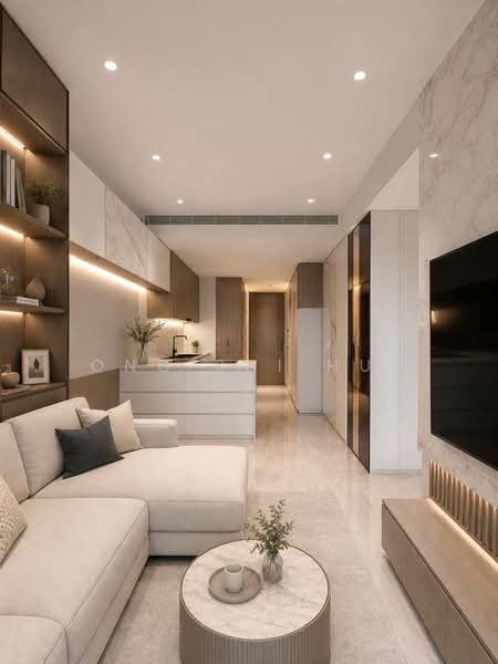 Leedon Green, 32 Leedon Heights, 2 Bedrooms, 410 sqft, Condominium For Sale, by Ong Shi Hui, 500236745 - Living Room - PropertyGuru.com.sg