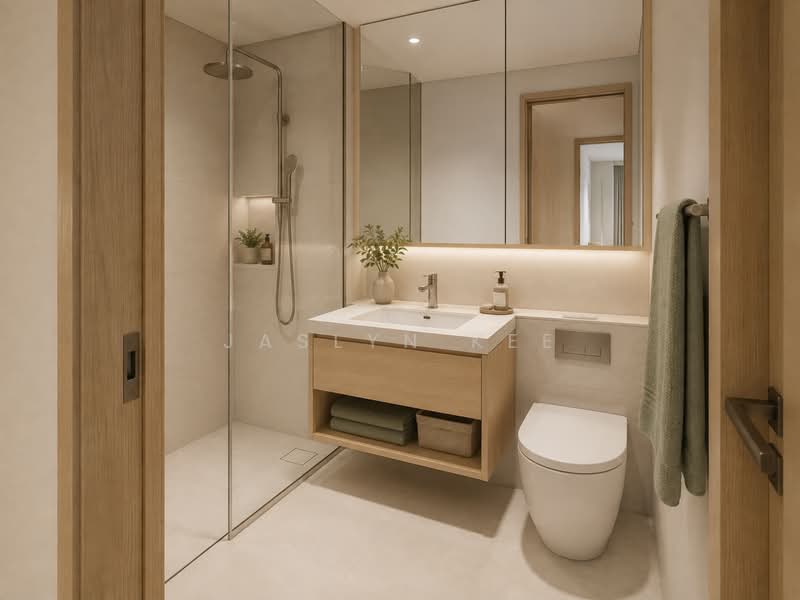 PENRITH, Margaret Drive, 2 Bedrooms, 614 sqft, Condominium For Sale, by Jaslyn Kee, 500236753 - Bathroom - PropertyGuru.com.sg