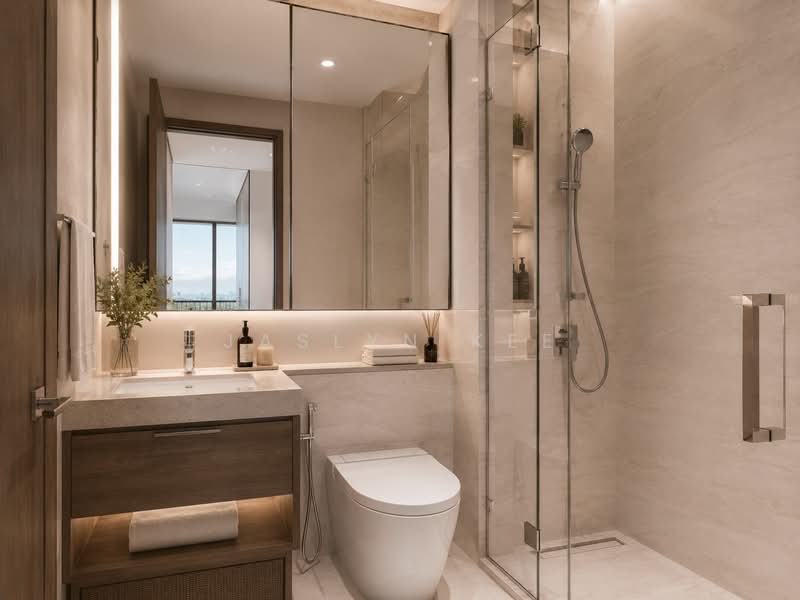 PENRITH, Margaret Drive, 2 Bedrooms, 614 sqft, Condominium For Sale, by Jaslyn Kee, 500236755 - Bathroom - PropertyGuru.com.sg
