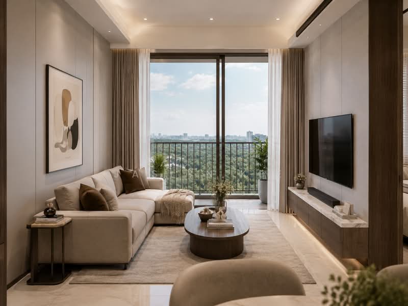 PENRITH, Margaret Drive, 2 Bedrooms, 614 sqft, Condominium For Sale, by Jaslyn Kee, 500236755 - Living Room - PropertyGuru.com.sg