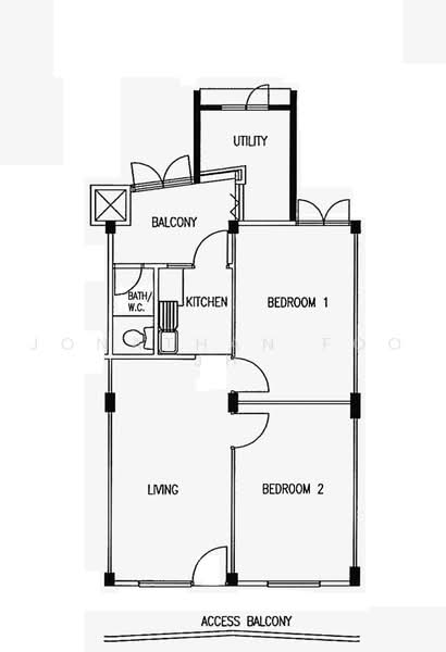 93 Jalan Dua, 93 Jalan Dua, Room Rental, 108 sqft, HDB Flat For Rent, by Jonathan Foo JH, 500236814 - PropertyGuru.com.sg