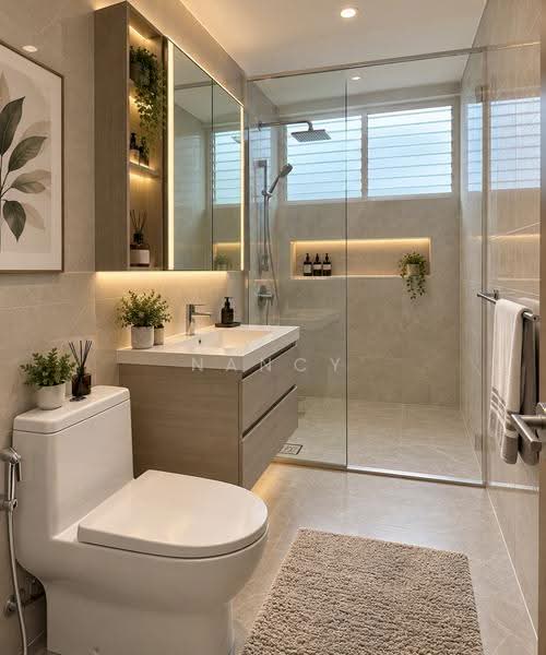 Sherwood Towers, 3 Jalan Anak Bukit, Clementi Park / Upper Bukit Timah, 3 Bedrooms, 1,539 sqft, Apartment For Sale, by Nancy Tan, 500236868 - Bathroom - PropertyGuru.com.sg
