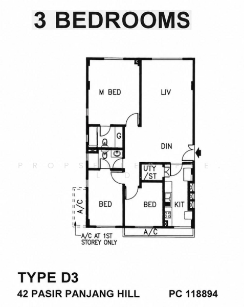 Le Hill, 42 Pasir Panjang Hill, 3 Bedrooms, 1,206 sqft, Condominium For Sale, by Wes Teo, 500237082 - PropertyGuru.com.sg