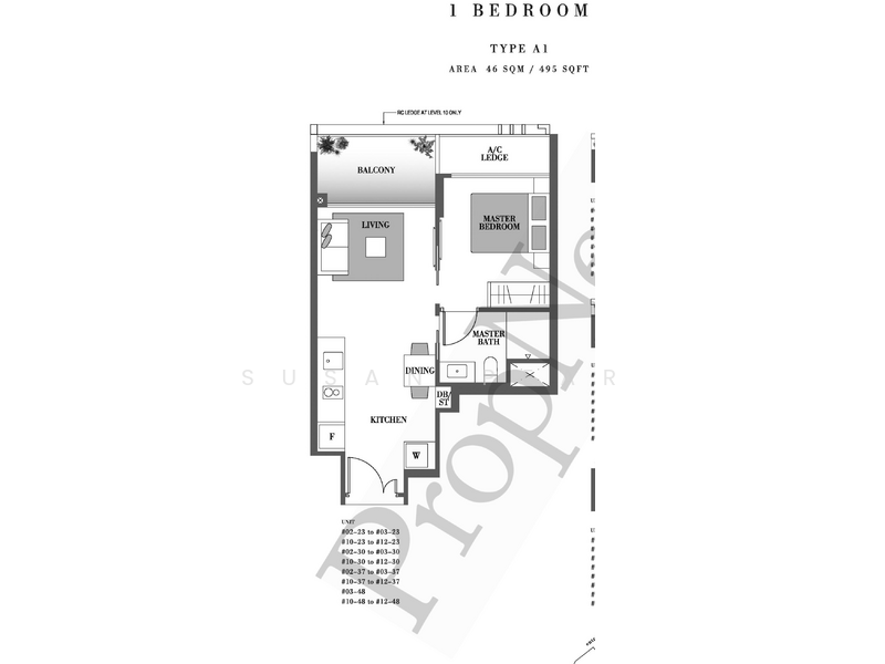 botanique at bartley, , 1 Bedroom, 495 sqft, Condominium For Sale, by Susan Pear, 500237133 - PropertyGuru.com.sg