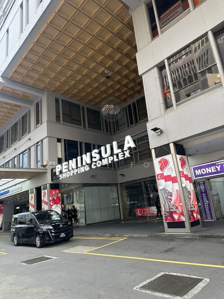 Peninsula Shopping Centre, 3 Coleman Street, 407 sqft, Mall Shop For Rent, by Emily Foo, 500237176 - Exterior - CommercialGuru.com.sg