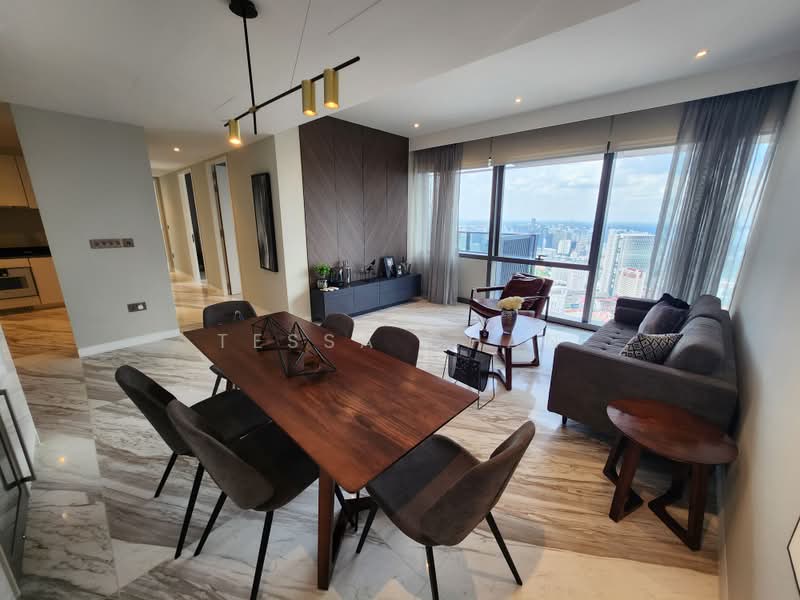 Wallich Residence, 3 Wallich Street, 3 Bedrooms, 1,098 sqft, Condominium For Rent, by Tessa Chan, 500237186 - Living Room - PropertyGuru.com.sg
