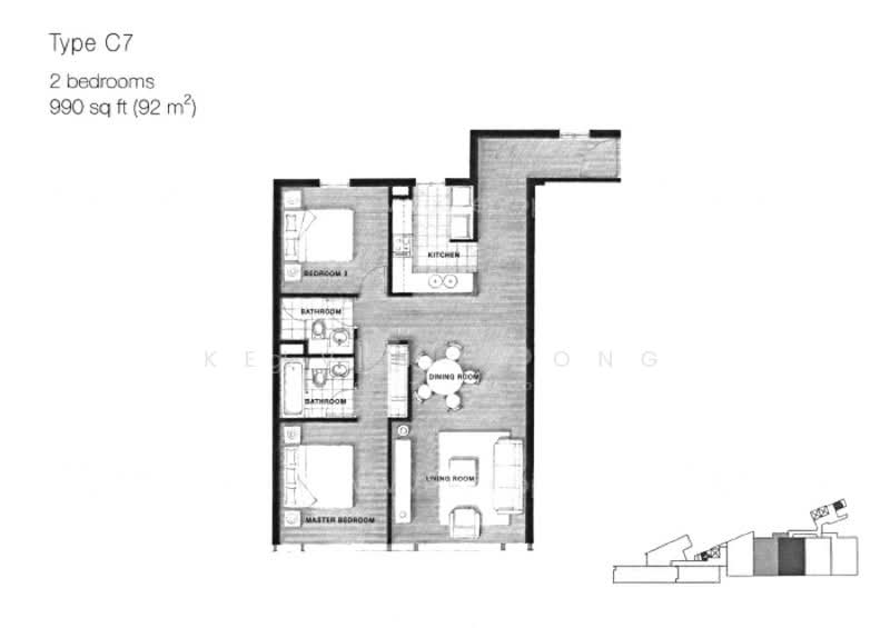 The Arris, 28 Yan Kit Road, 2 Bedrooms, 990 sqft, Apartment For Rent, by Kelvin Thong, 500237203 - PropertyGuru.com.sg