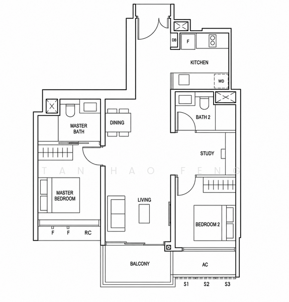Penrose, 22 Sims Drive, 2 Bedrooms, 797 sqft, Condominium For Sale, by Tan Hao Feng, 500237286 - PropertyGuru.com.sg