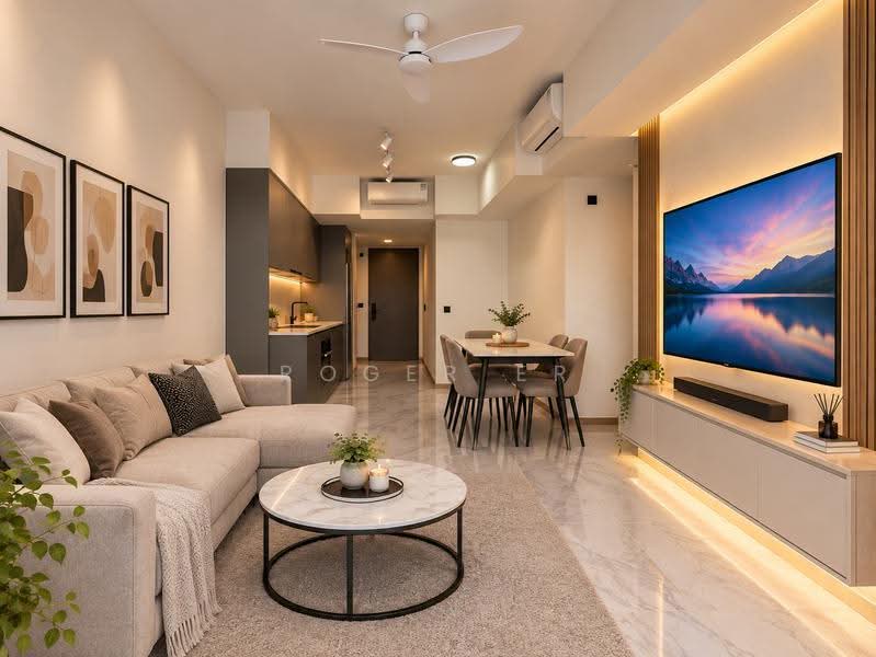 The Landmark, 173 Chin Swee Road, Alexandra / Commonwealth, 2 Bedrooms, 678 sqft, Condominium For Sale, by Roger Er, 500237292 - Living Room - PropertyGuru.com.sg