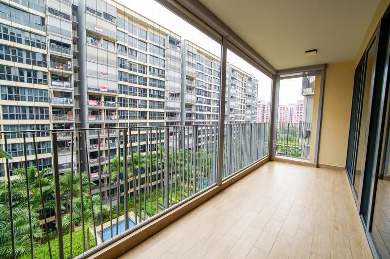 Hundred Palms Residences, 266 Yio Chu Kang Road, Hougang / Punggol / Sengkang, 5 Bedrooms, 1,528 sqft, Executive Condominium For Sale, by KENNETH CHUA, 500237320 - Balcony - PropertyGuru.com.sg