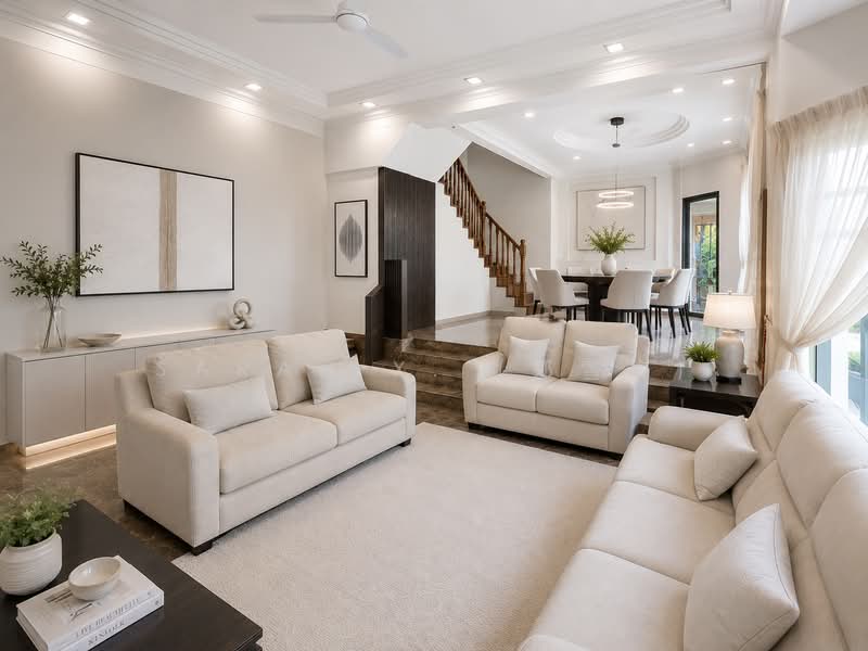 Lorong Sarhad, , 5 Bedrooms, 3,500 sqft, Semi-Detached House For Sale, by Sarah X. (郑雪梅), 500237346 - Living Room - PropertyGuru.com.sg