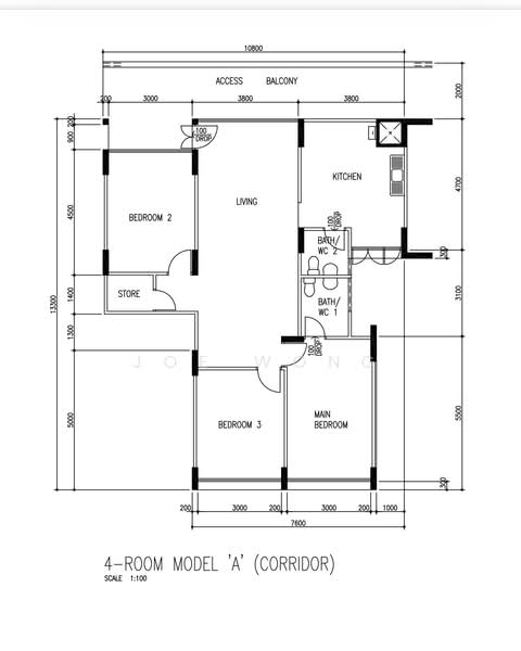 121 Mcnair Road, 121 Mcnair Road, 3 Bedrooms, 1,108 sqft, HDB Flat For Sale, by Joe Wong, 500237360 - PropertyGuru.com.sg