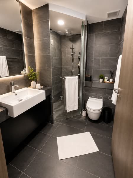 Affinity At Serangoon, , 1 Bedroom, 474 sqft, Condominium For Sale, by Samantha Foo, 500237383 - Bathroom - PropertyGuru.com.sg