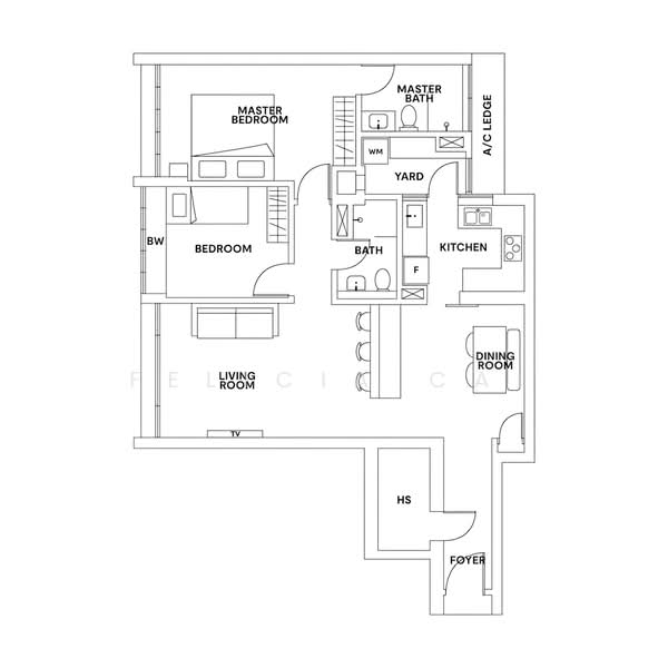 The Trumps, 1 Jalan Kembangan, 2 Bedrooms, 1,119 sqft, Condominium For Sale, by Felicia Cai, 500237527 - PropertyGuru.com.sg