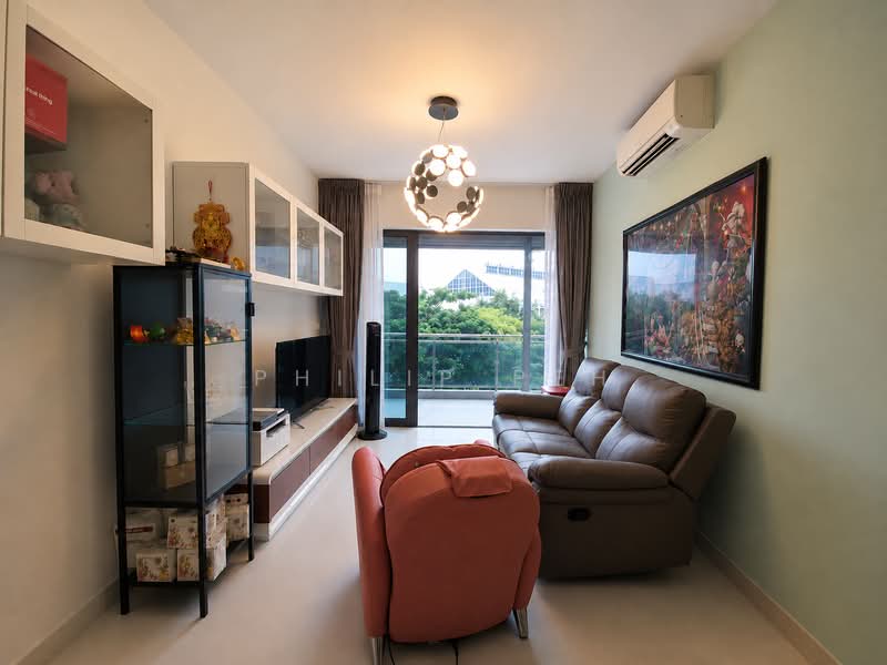Parc Olympia, 50 Flora Drive, 3 Bedrooms, 990 sqft, Condominium For Sale, by Philip Peh, 500237563 - Living Room - PropertyGuru.com.sg